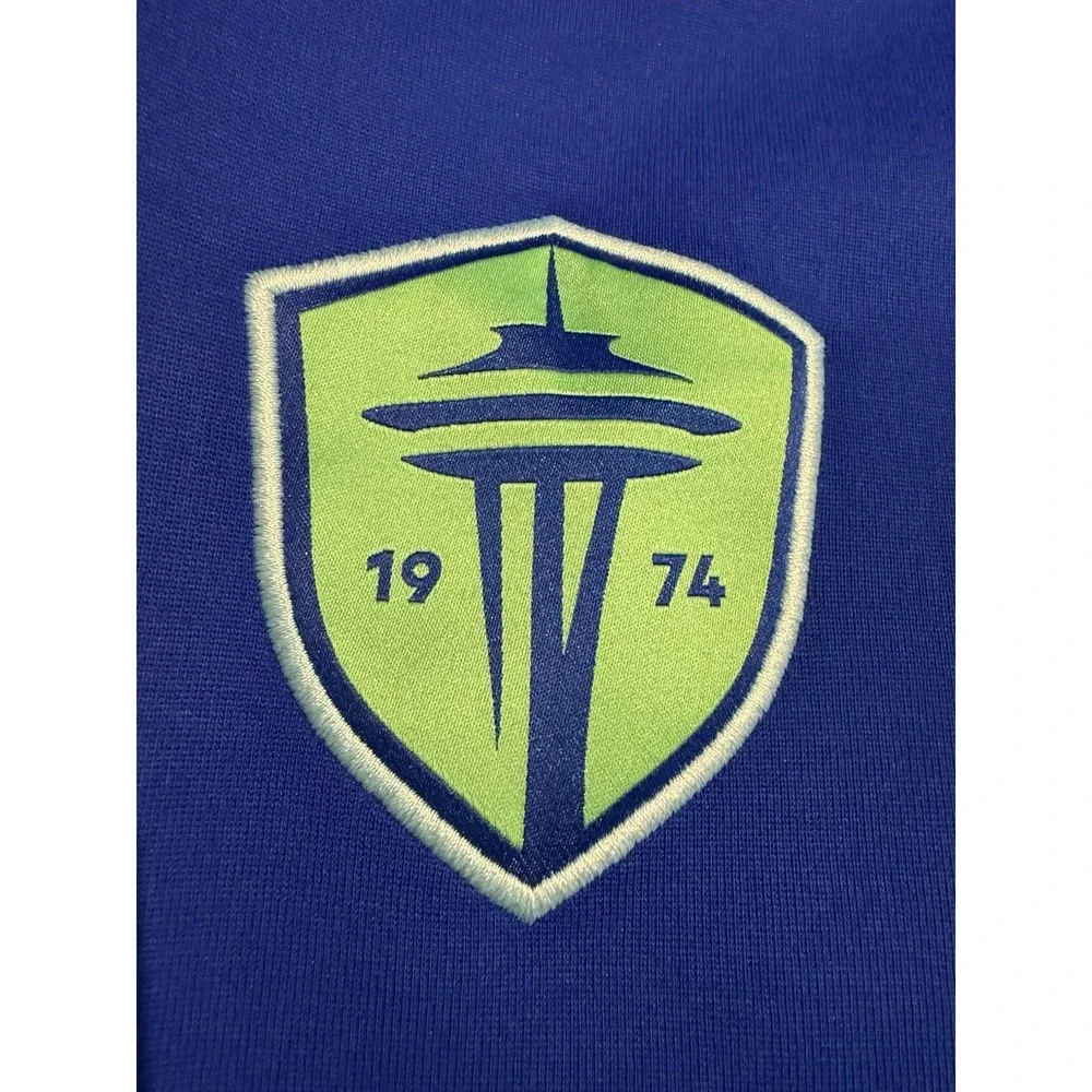 ADIDAS Men's SIZE MED SEATTLE SOUNDERS‎ TRACK PANTS / SWEATS~BLUE & GREEN~